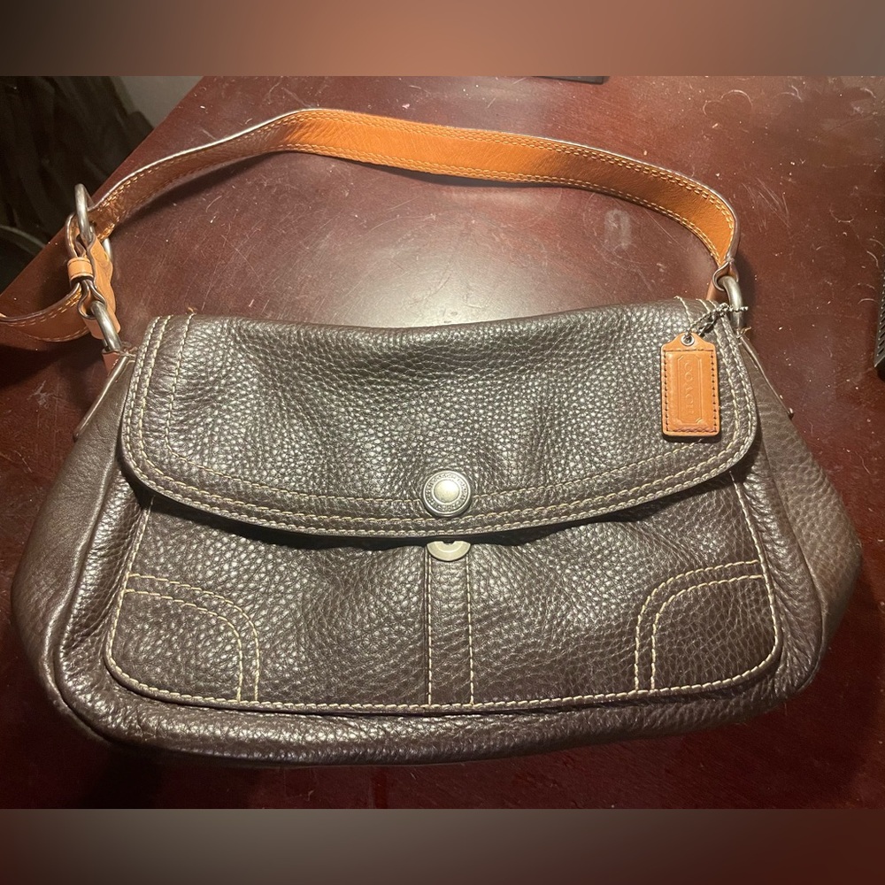 COACH Brown Leather Shoulder Bag